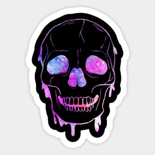 Cosmic Skull Art Sticker